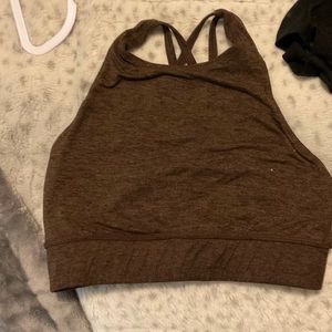 high neck workout sports bra/tank